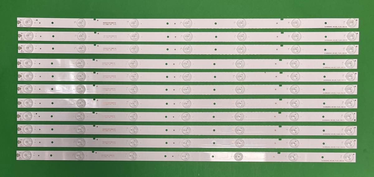 Zestaw listew LED do naprawy podświetlenia telewizora HISENSE 55" zestaw 11szt X SVH550AA2_REV05_7LED_130719 , HD550DF-B57/S0