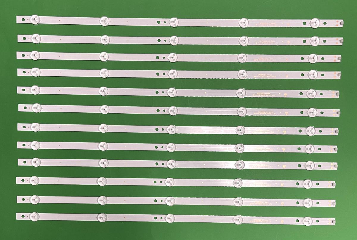 Zestaw listew LED do naprawy podświetlenia telewizora HAIER 50" zestaw 12szt X ECHOM-50UK-4650UK003-A1 , CRH-EA503535051251L , 3P50UK002-A1 , YS-D E469119 , 5LED , 3V , 535MM
