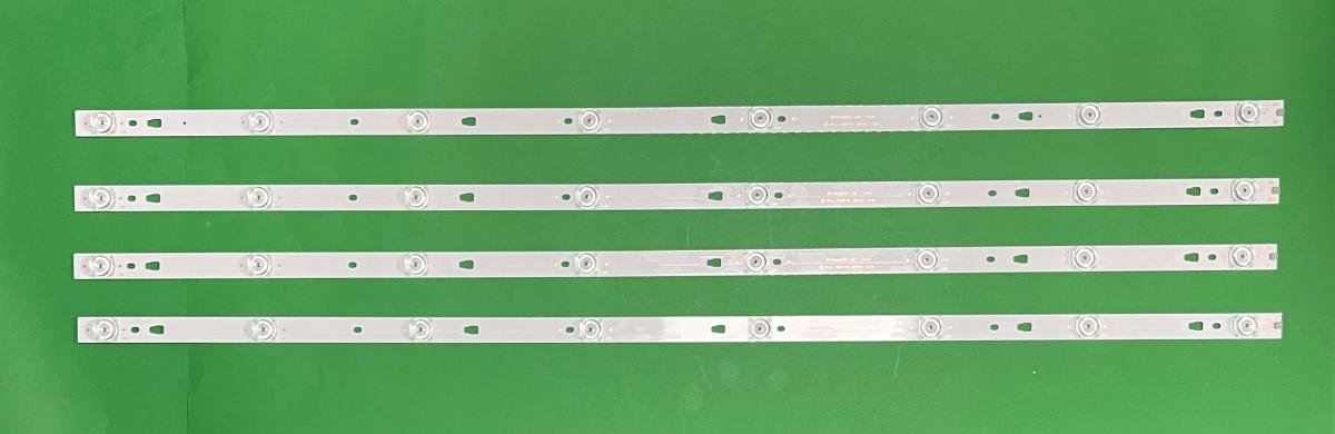 Zestaw listew LED do naprawy podświetlenia telewizora  SHARP 45" zestaw 4szt X ECH0M-0345UM002/004 , 3P45UM001 A9 , YS-L E469119 , 8LED , 3V , 845MM