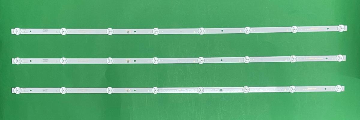 Zestaw listew LED do naprawy podświetlenia telewizora MANTA 39" / 40" zestaw 3szt X HL-00390A30-0402S-07 A0 MS-L1795 V2 JL.D39042330-006AS-M CX39D08-ZC22AG-02E HL-00390A30-0402S-07 SJ.CX.D3900402-3030DS-M MS-L1795 , 8LED , 3V , 737MM ,