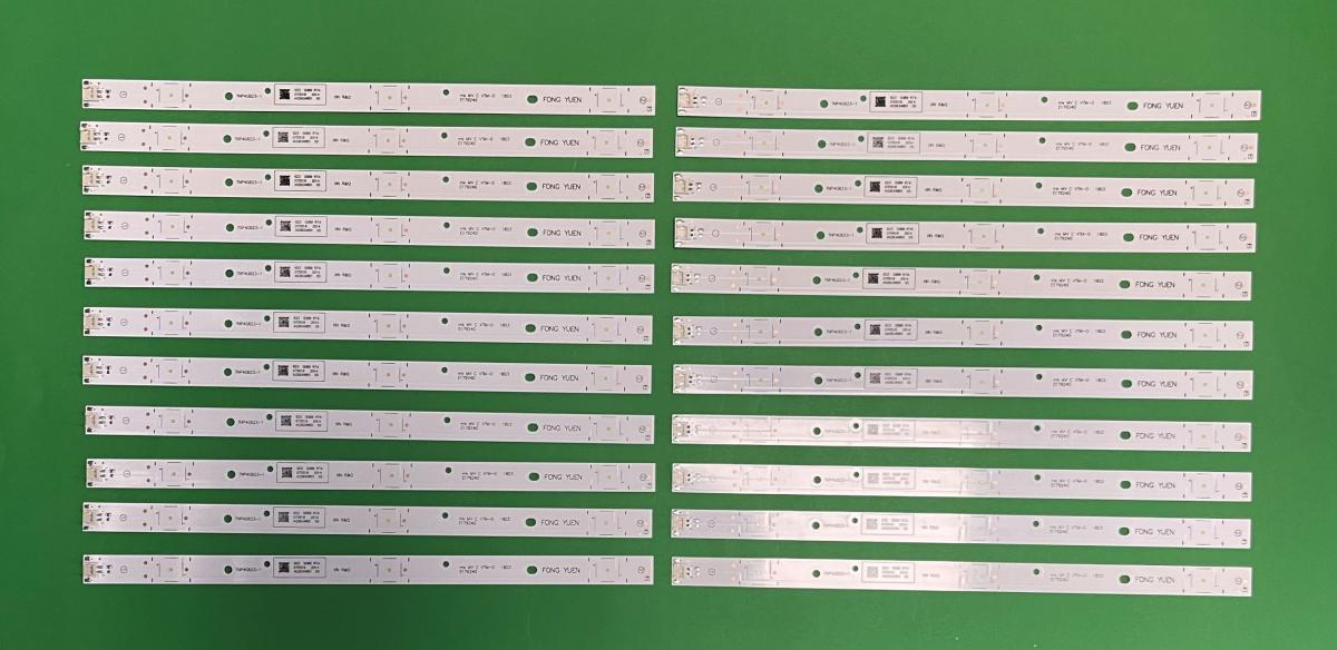 Zestaw listew LED do naprawy podświetlenia telewizora PANASONIC  55" zestaw   22 sztuki X TNP4G623-1 mk MVCVTN-0 1803 E179240 , 3LED, 3V , 298MM ,