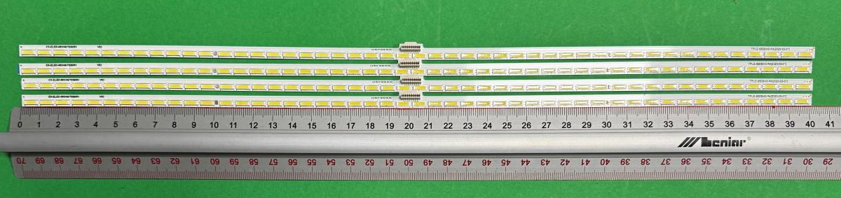 Zestaw listew LED do naprawy podświetlenia telewizora PHILIPS 65" zestaw 4szt X TPUE-650SM0-R4  , 48LED , 401MM , 6V , PHILIPS PART NUMBER : 996599000585 ,