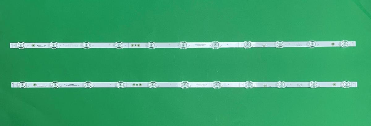 Zestaw listew LED do naprawy podświetlenia telewizora HAIER / HISENSE 43" zestaw 2szt X JL.D425B1330-003AS-M-V02  CRH-BX43X1U513030T0211069-REV1.0 CRH-BX43X1U813030T021198S-REV1.1 SVH425A17 SVH425A09 , 11LED , 778MM , 3V ,