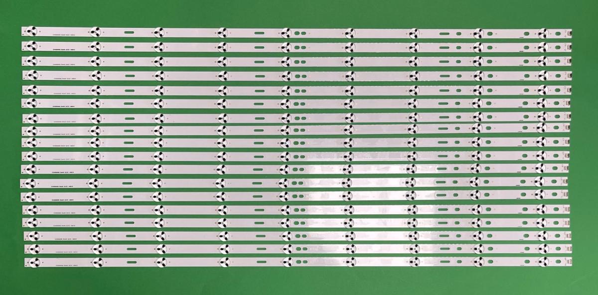Zestaw listew LED do naprawy podświetlenia telewizora SONY 65" zestaw 18szt X SVA650A09_SVA650A30_Rev04_9LED_150519 , 9LED , 710MM , 3V ,
