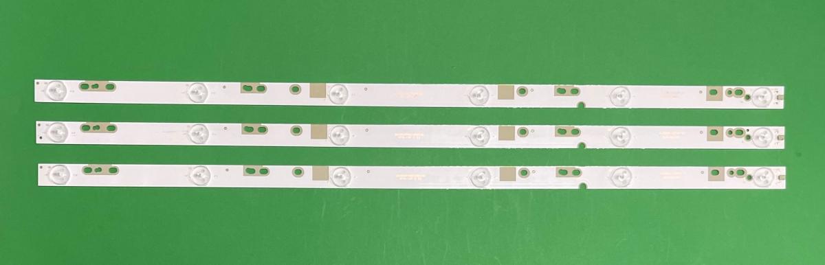 Zestaw listew LED do naprawy podświetlenia telewizora TCL 32" zestaw 3szt X  XJ32D06-ZC14F-07 / SHYS32D06-ZC14F-01 / CRH-K323535T03064CA-Rev1.1 , 6LED , 3V , 596MM