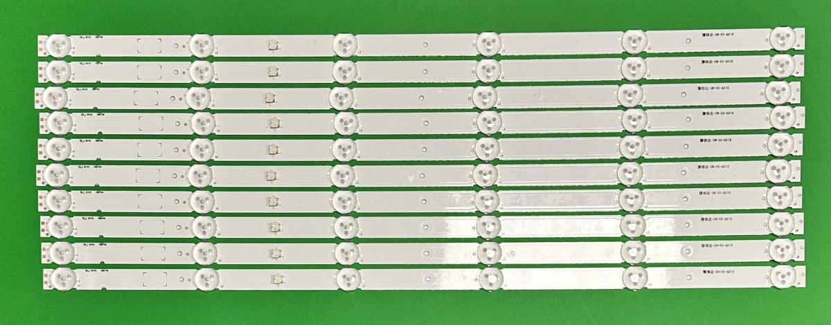 Zestaw listew LED do naprawy podświetlenia telewizora SONY 55" zestaw 10 szt X BCH_L_E5_FAP_S6_1_R1.0RBF_1.0_LM41-00543A ,