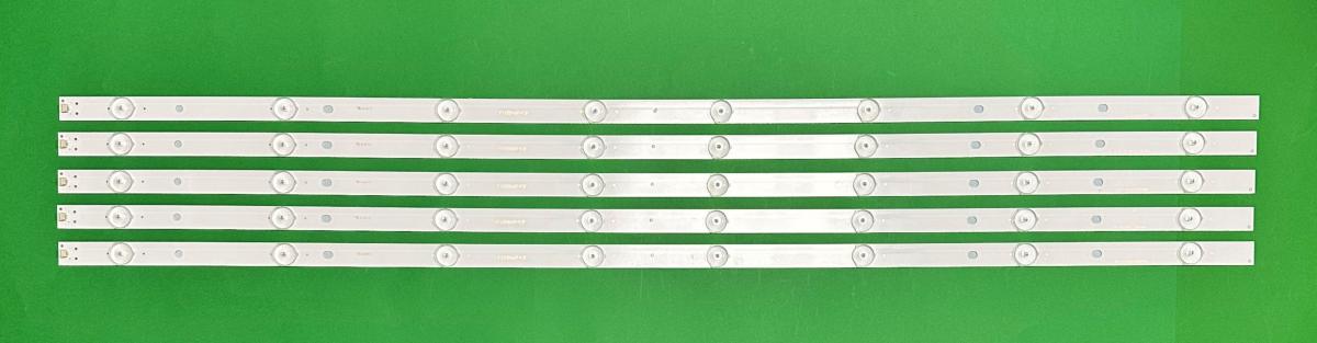 Zestaw listew LED do naprawy podświetlenia telewizora PANASONIC 42" zestaw 5szt X IC-A-HWCC42D486 , 8LED , 3V , 849MM ,