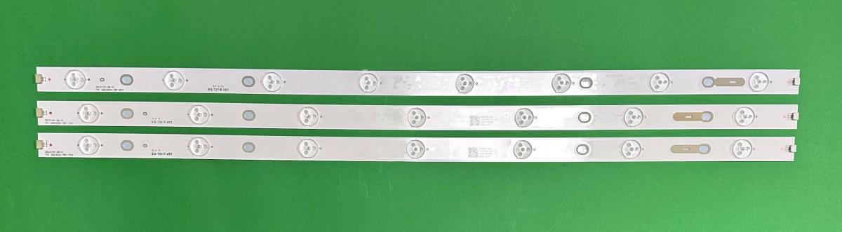 Zestaw listew LED do naprawy podświetlenia telewizora TCL 32" zestaw 3szt , 2szt X TMT 32E3020-787-7EA , 7LED  ,3V , 625MM & 1szt X TMT 32E3020-787-8EA , 8LED , 3V , 625MM , WM5XZF , 4C-LB32L7-YH1 4C-LB32L8-YH1 ,