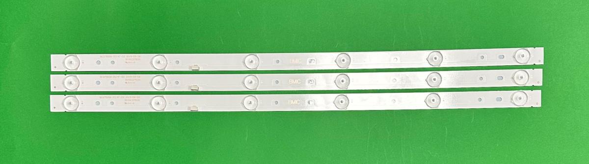 Zestaw listew LED do naprawy podświetlenia telewizora PHILIPS 28" zestaw 3szt X GC275D06-ZC14F-03 , 6LED , 3V , 520MM , PHILIPS PART NUMBER : 303GC275031 ,