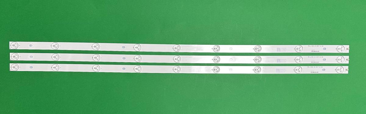 Zestaw listew LED do naprawy podświetlenia telewizora MANTA 40" zestaw 3szt X MS-L1422 V2 , 9LED , 751MM ,