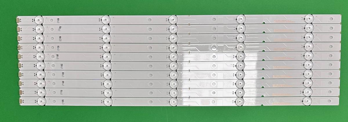 Zestaw listew LED do naprawy podświetlenia telewizora HISENSE 55" zestaw 10szt X SVH550AL2_5LED_REV01_160101 HD550DF-F51 , 5LED , 3V , 559MM ,