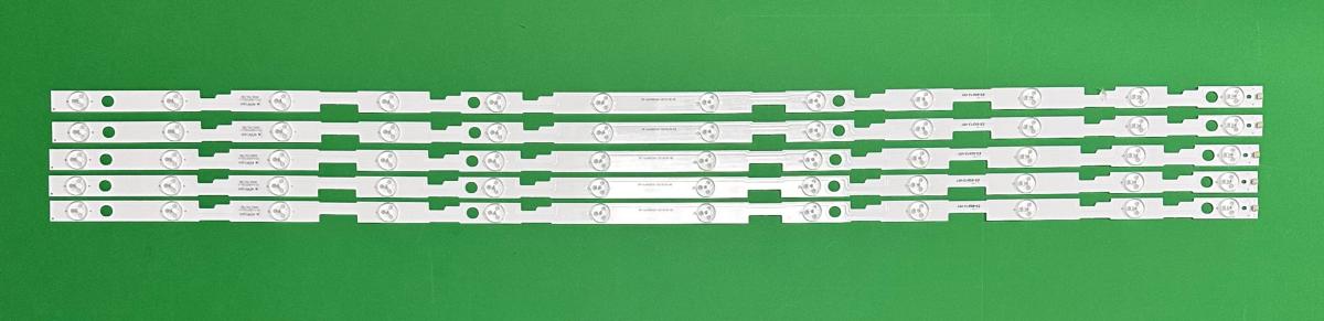 Zestaw listew LED do naprawy podświetlenia telewizora  SHARP 49"  zestaw 5szt X RF-AJ490E30-1201S-05 , 12LED , 980MM , 3V ,