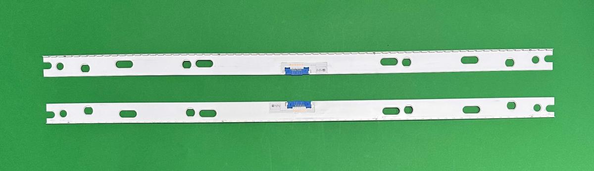 Zestaw listew LED do naprawy podświetlenia telewizora SAMSUNG 55" zestaw 2szt x BN96-45631A Y18_NU8/NU8.5_STS550AW3_7020F UCD_66LEDs_REV1.0_180309_0.6T_4.07mm_BN96-45631A LM41-00579A , 66LED , 3V , 598MM , oryginał SAMSUNG ,