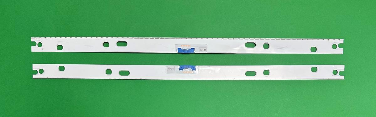 Zestaw listew LED do naprawy podświetlenia telewizora SAMSUNG 49" zestaw 2szt x BN96-45956A BN61-15537A Y18_NU/NU8.5_STS490A86_7020F UCD_60LEDs_REV1.1_180509_0.6T_4.07mm , 60LED , 530mm , oryginał SAMSUNG ,
