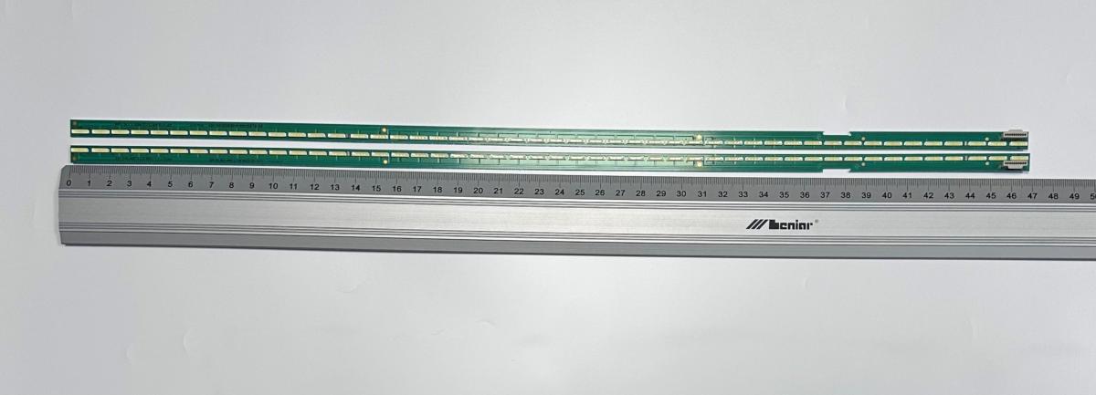 Zestaw listew LED do naprawy podświetlenia telewizora LG 43" krawędziowa zestaw 2 szt   , 43" V15 ART3 UD REV1.1 R-TYPE X 1szt 48LED , DŁUGOŚĆ 469MM &  43" V15 ART3 UD REV1.1 L-TYPE X 1szt  , 48LED , DŁUGOŚĆ 469MM