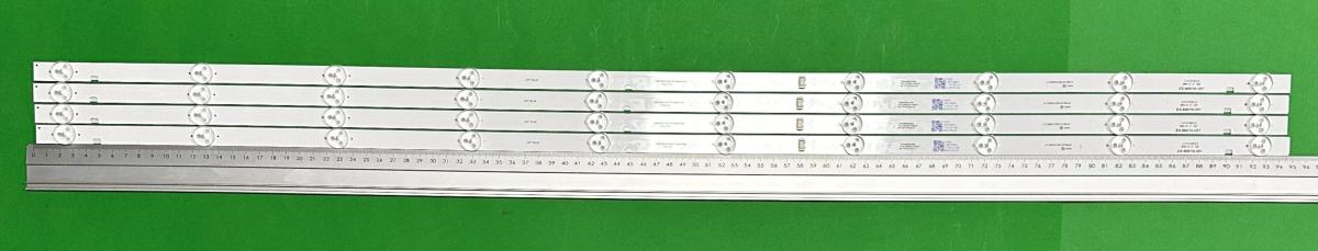 Zestaw listew LED do naprawy podświetlenia telewizora LG 49" zestaw 4 sztuki x JL.D490A1330-001BS JL.D490A1330-001CS 49D3503V2W10C1B94414M , 10LED , 943MM , 3V ,