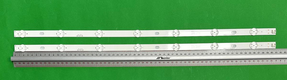 Zestaw listew LED do naprawy podświetlenia telewizora  PANASONIC 32" zestaw 2szt x LED 32WS2_32 7LED_R02_180118 , 7LED , 610MM , 3V ,