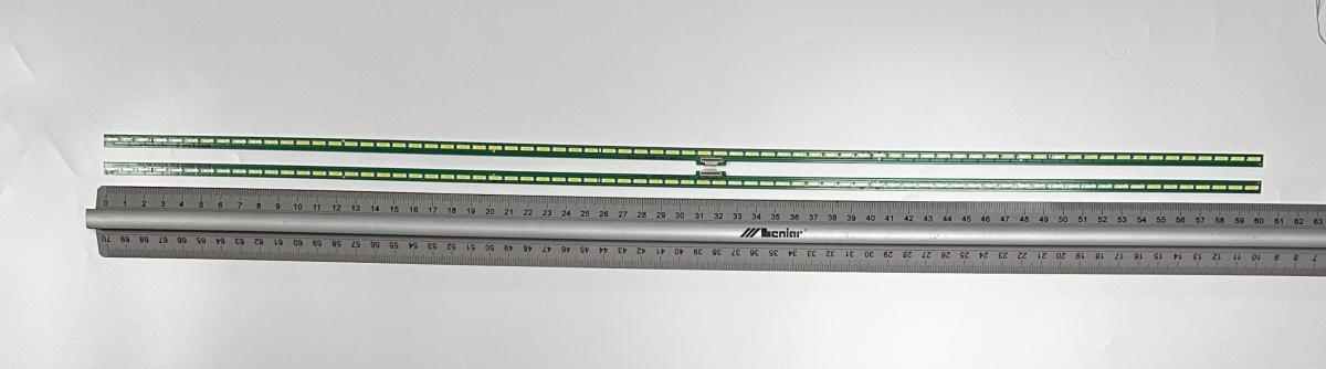Zestaw listew LED do naprawy podświetlenia telewizora LG / PHILIPS 55" zestaw 2 sztuki LG 55" V15.5 SNL UD REV0.1 R-Type / L-Type , 1szt x 6916L-2269A & 1szt x 6916L-2270A , 6922L-0180A , 6922L-0174A , 72LED , 603MM , 3V ,