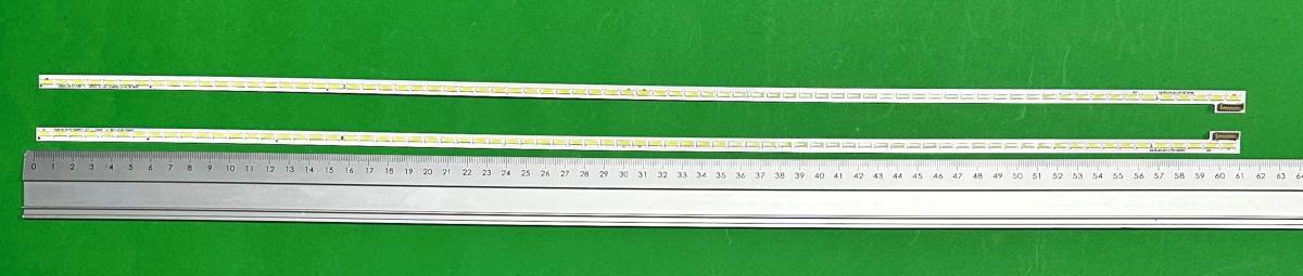 Zestaw listew LED do naprawy podświetlenia telewizora GRUNDIG 55" zestaw 2szt , 1szt x Arcelik_55_74+74_7020PCT_D7T_R_37S2P & 1szt x  Arcelik_55_74+74_7020PCT_D7T_L_37S2P , 74LED , 610MM , 6V ,