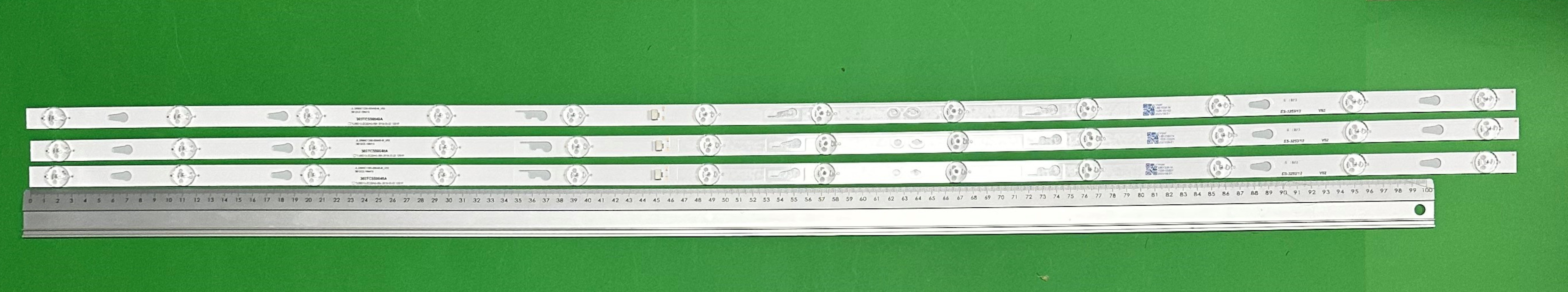 Zestaw listew LED do naprawy podświetlenia telewizora XIAOMI 55" zestaw 3szt X JL.D550C1330-004AS-M-V03 004AD TCL55D12-ZC22AG-05A 303TC550040A , 12LED , 1066MM , 3V ,