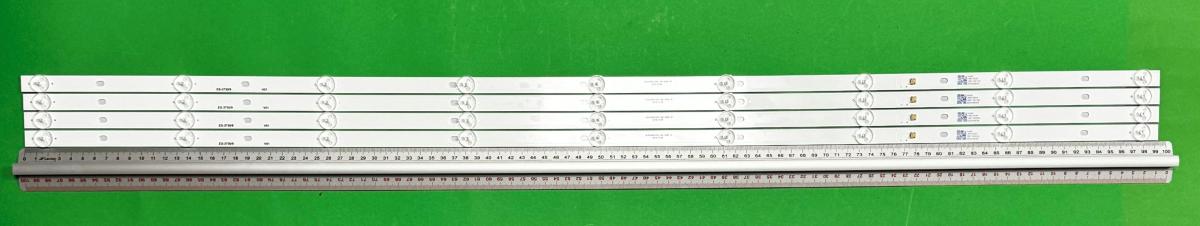 Zestaw listew LED do naprawy podświetlenia telewizora  MANTA 50" zestaw 4 szt X DLED50DCZN 4x9 , 9LED, 992MM , 3V ,