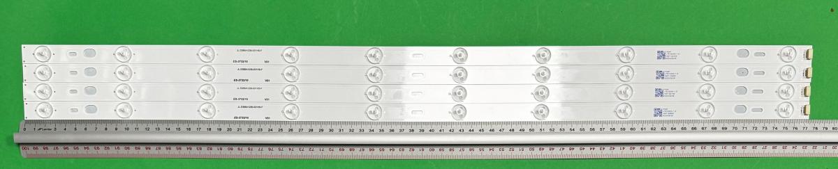 Zestaw listew LED do naprawy podświetlenia telewizora  MANTA 40" zestaw 4 szt X JL.D395A1235-031HS-F  , 10LED , 776MM , 3V ,