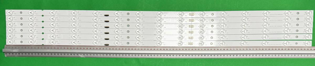 Zestaw listew LED do naprawy podświetlenia telewizora SONY 49" zestaw 6szt X MBL-49030D615SN0 CCB 49 MBL-49039D615SN2 49039D615SN0 18LS49 0-841-300-01  1-984-208-12 , 15LED , 950MM , 12V ,