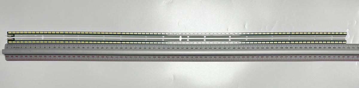 Zestaw listew LED do naprawy podświetlenia telewizora LG 65" zestaw 2szt , 1szt X 65" V14 ART3 TV REV0.5 1 L-Type 6920L-0001C 6916-1747A & 1szt X 65" V14 ART3 TV REV0.5 1 R-Type 6920L-0001C 6916-1748A , 6922L-0086A , 84LED , 715MM , 6V ,