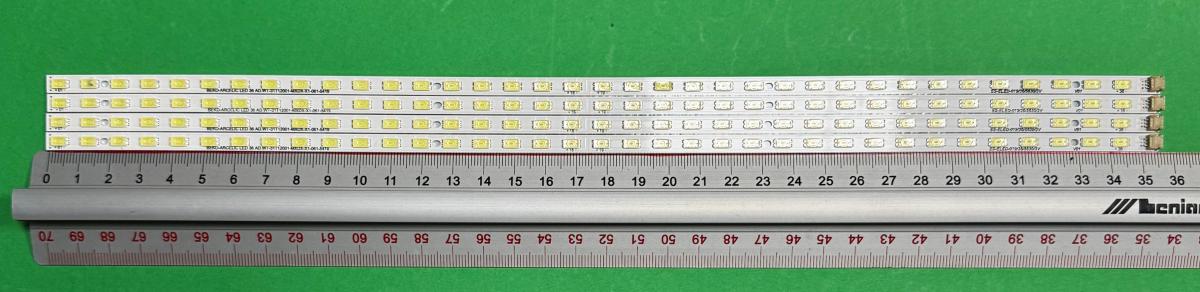Zestaw listew LED do naprawy podświetlenia telewizora LG 32" zestaw 4szt X 31T12-01A 73.31T12.001-2-SK1 , 36LED , 355MM , 3V ,