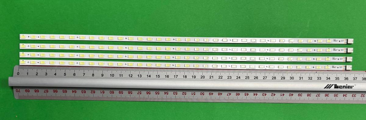 Zestaw listew LED do naprawy podświetlenia telewizora SONY 32" zestaw 4szt X SLED 090907 Rev.1 AE3260B RUNTK 4334TP , 33LED , 365MM , 3V ,