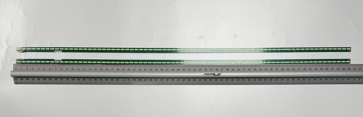 Zestaw listew LED do naprawy podświetlenia telewizora PHILIPS 55" zestaw 2szt , 1 szt X 55" V15 ART3 UD TV Rev04 1 R & 1szt 55" V15 ART3 UD TV Rev04 1 L , 6922L-0168A , 72LED , 602MM , 3V ,