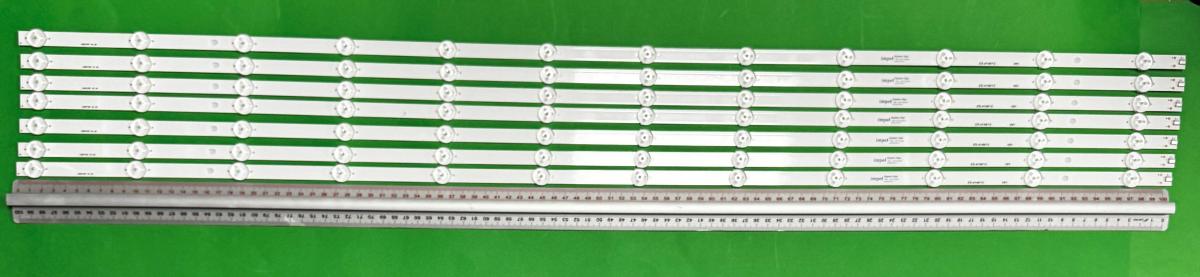 Zestaw listew LED do naprawy podświetlenia telewizora PHILIPS  50" zestaw 7szt X LB50106 V0_00 LB5010G V0_00 , 12LED , 1010MM , 3V ,