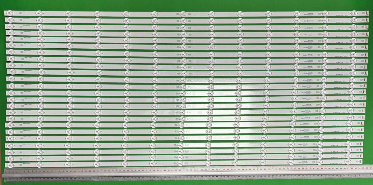 Zestaw listew LED do naprawy podświetlenia telewizora  SONY 85" zestaw 24szt x LB85004 V0_00  81075 E349376 , 13LED , 952MM , 3V ,