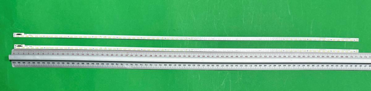 Zestaw listew LED do naprawy podświetlenia telewizora PANASONIC 65" zestaw 2szt X 6202B000C8400 E117098 A , 72LED , 717MM , 6V ,