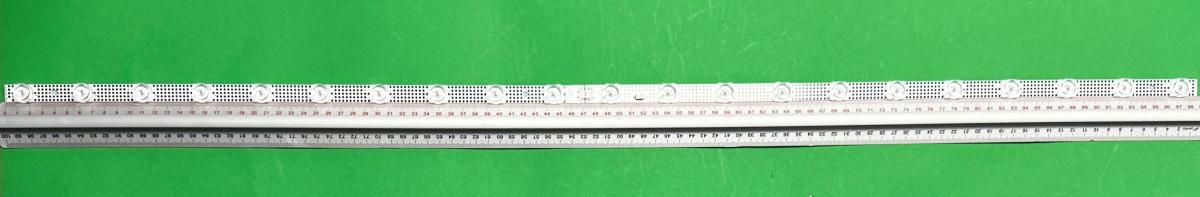 Zestaw listew LED do naprawy podświetlenia telewizora  TCL 50" zestaw 1szt x 50S11 21*1 V3-B11 50S11 21X1 V3 B0101-000384 B0101-000746 50S11-ZS2020A1-21X1KW-V4 B0101-000786 50S11-ZX3030A1-21X1KW-V4 , 21LED , 987MM , 6V ,