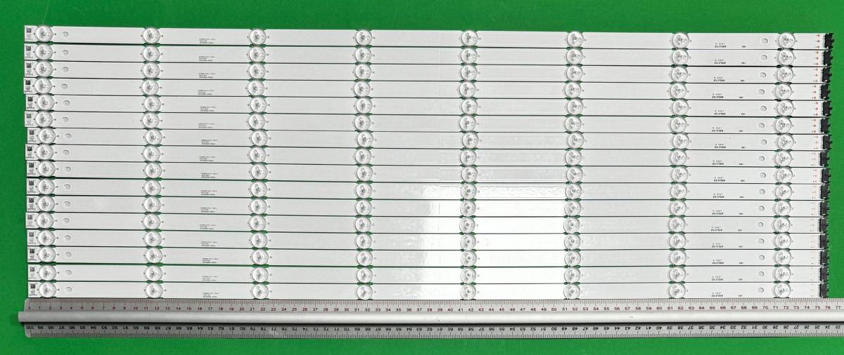 Zestaw listew LED do naprawy podświetlenia telewizora SONY 75" zestaw 16szt X SN75D2285 16X8(D) , 8LED , 760MM , 12V
