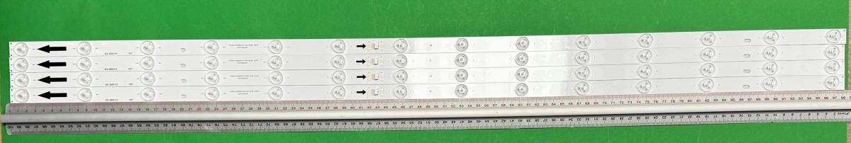 Zestaw listew LED do naprawy podświetlenia telewizora  NOKIA 50" zestaw  x TCL50D14-ZC62AG-03 2021-05-26 14S1P 4C-LB500T-ZCBC , 14LED , 985MM , 3V ,