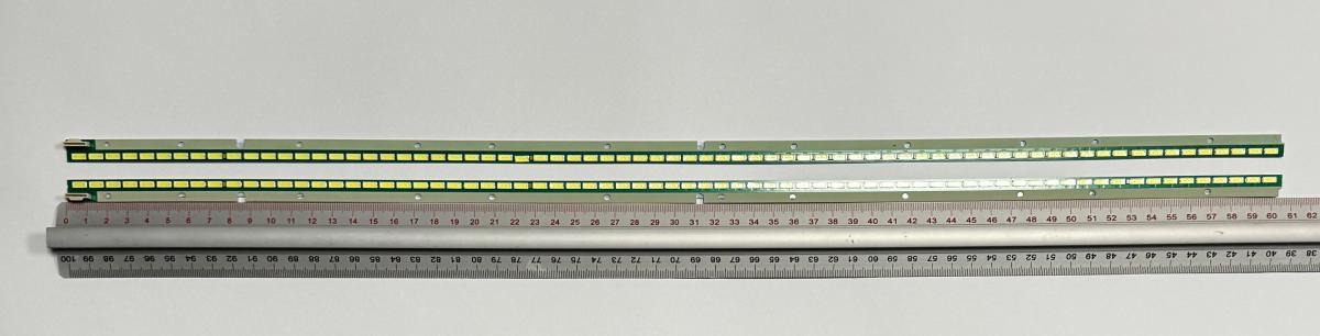 Zestaw listew LED do naprawy podświetlenia telewizora  LG / SKYWORTH 55" zestaw 2szt , 1szt X 55" V14 ART3 TV REV0.3 1 L type 6920L-0001C 6916L-1745A 6900L-0691C & 1szt X 55" V14 ART3 TV REV0.3 1 R type 6920L-0001C 6916L-1746A 6900L-0691D , 6922L-0087A , 72LED , 604MM , 3V ,