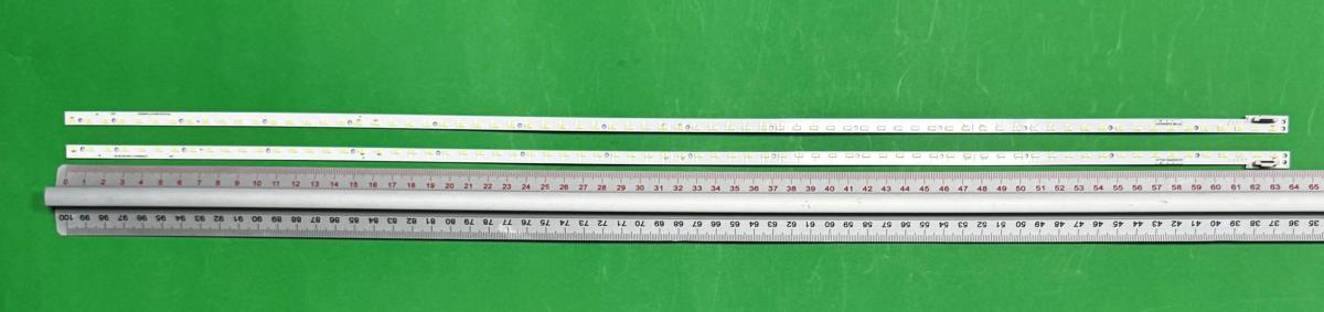Zestaw listew LED do naprawy podświetlenia telewizora  SHARP 58" zestaw 2szt , 1szt X 6202B000C3000 & 1szt X 6202B000C4100 , 72LED , 641MM , 3V ,