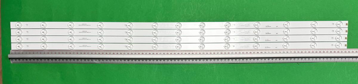 Zestaw listew LED do naprawy podświetlenia telewizora AKAI 40" zestaw 4szt x LGL48413-S-100 , 13LED , 926MM , 3V ,