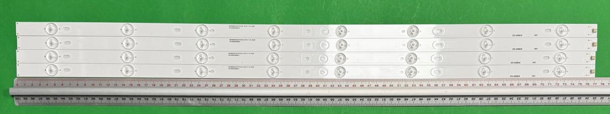 Zestaw listew LED do naprawy podświetlenia telewizora  VIVAX 39" zestaw 4szt x MX385M01 MX385D08-ZC21FG-02 2015-11-18 4S2P PN:303MX385031 E320262 , 8LED , 775MM , 3V ,