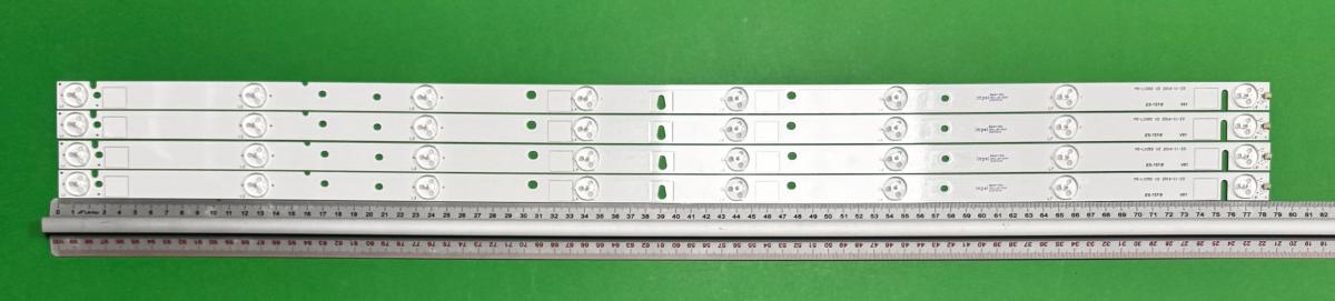 Zestaw listew LED do naprawy podświetlenia telewizora  SMART TECH 40" zestaw 4szt X HYSL-D E479275 A3 117-120LM 3.0-3.2V 0M , 8 LED , 786MM , 3V ,