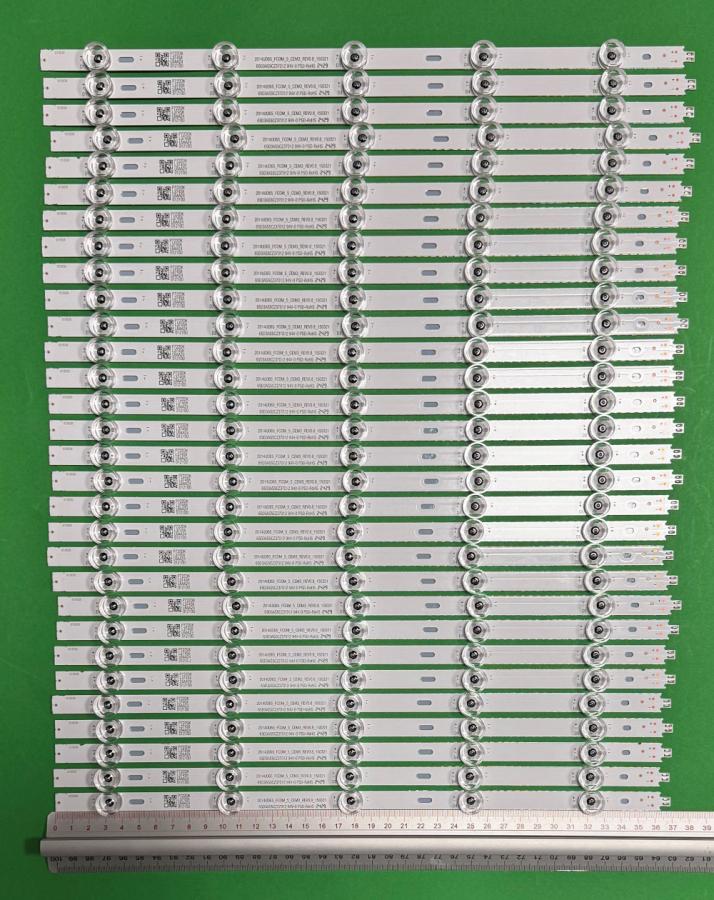 Zestaw listew LED do naprawy podświetlenia telewizora  PHILIPS 65" zestaw 30szt x SAMSUNG_2014UD65_FCOM_5_CEM3_REV0.8_150321 , 5LED , 370MM , 3V ,