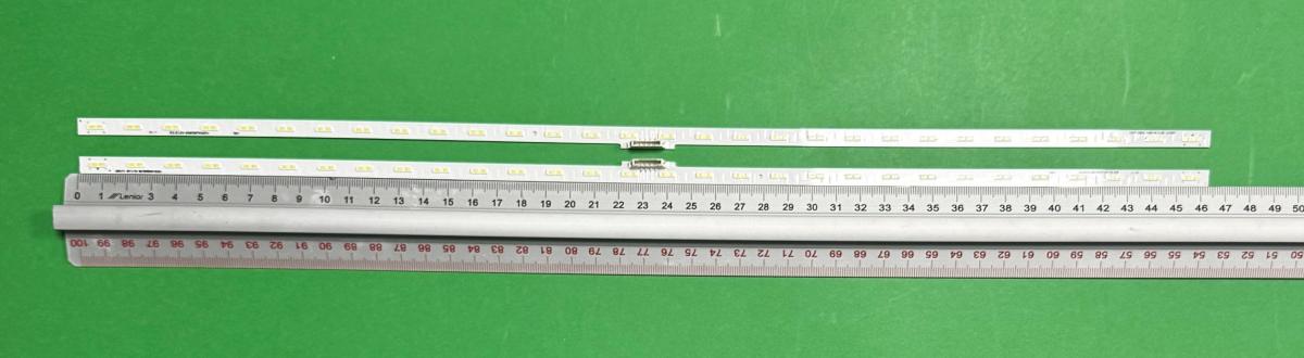 Zestaw listew LED do naprawy podświetlenia telewizora SAMSUNG 43" zestaw 2szt X BN96-50377A V0T8-430SM0-R0 19.11.06 P20Y_TU8500_43INCH_EDGE_LE , 30LED , 462MM , 3V ,
