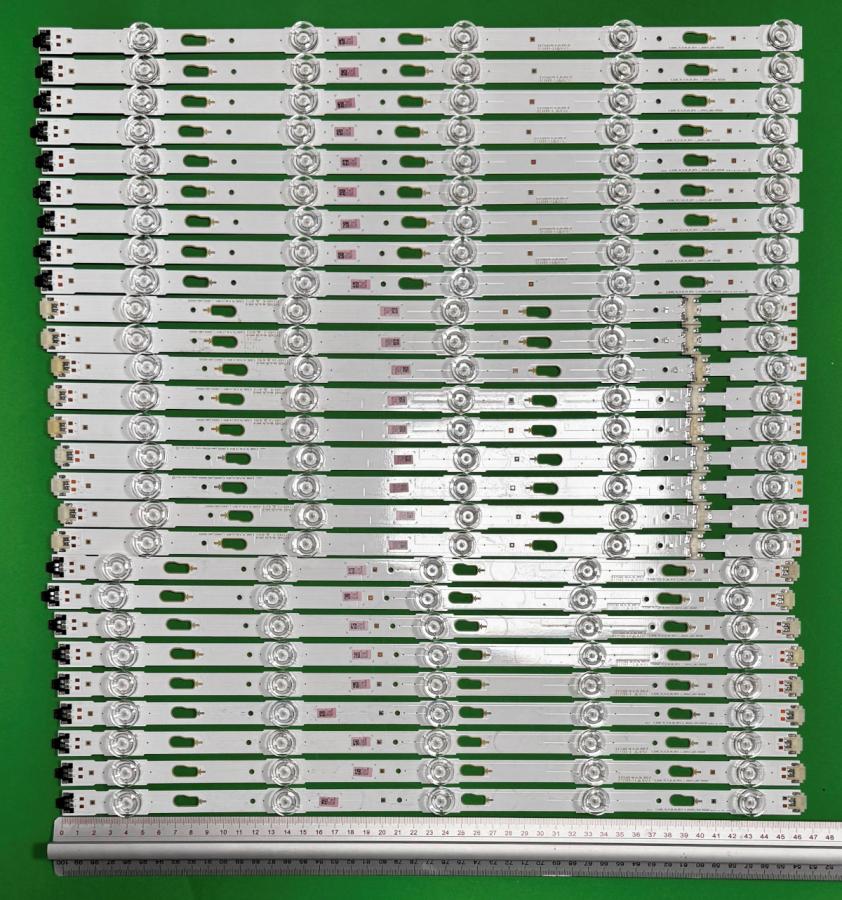 Zestaw listew LED do naprawy podświetlenia telewizora  SAMSUNG 70" zestaw 27szt , 9szt X S_KU6K_70_FL30_L5_REV1.1_160412_LM41-00331A & 9szt X S_KU6K_70_FL30_M5_REV1.1_160412_LM41-00331A & 9szt X S_KU6K_70_FL30_R5_REV1.1_160412_LM41-00331A , BN96-40275A BN96-40276A BN96-40277A ,
