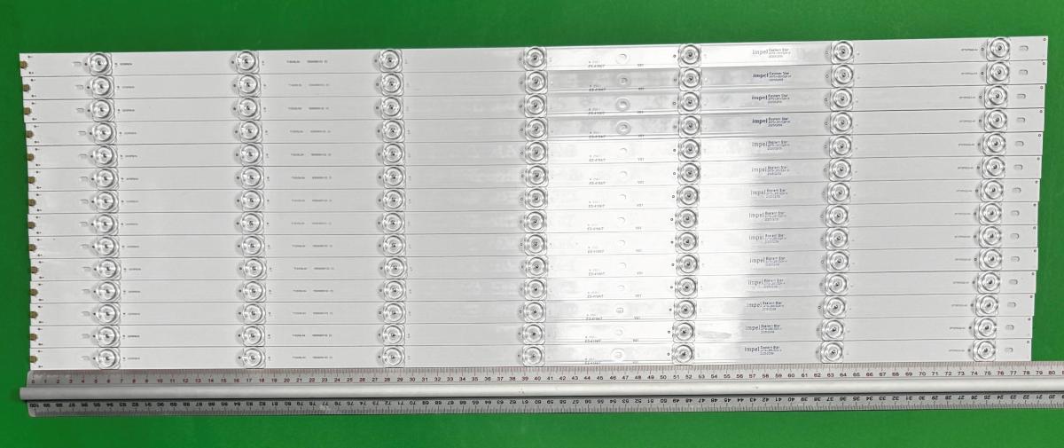 Zestaw listew LED do naprawy podświetlenia telewizora  SHARP 70" zestaw 14szt X 4T-C70BFMA 3P70P5022-A0 RF-BS700009SF30-0701 0370O5016 T130/05L/S4 1E8090854123 4T-C70AHGA 4T-C70BFMA 4T-70N4A 4T-C70AHNA 4T-C70AHZA 4T-C70AHMA , 7LED , 3V , 787MM ,