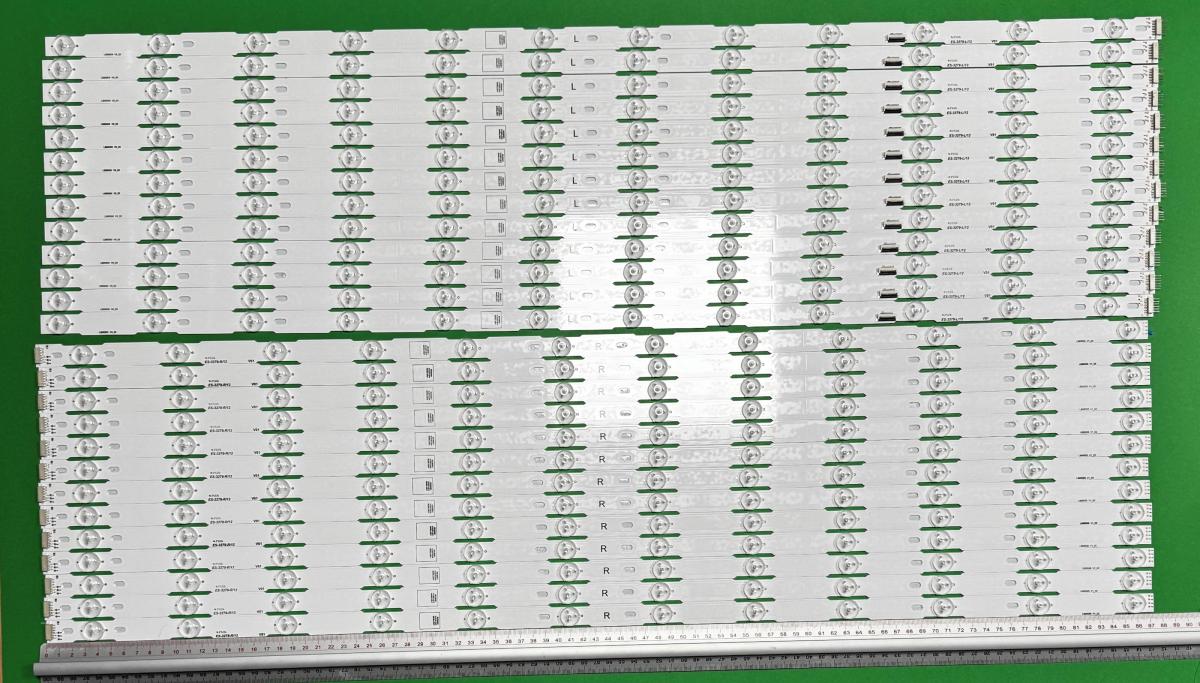 Zestaw listew LED do naprawy podświetlenia telewizora  SONY 85" zestaw 26szt , 13szt X LB85005 V0_02 JX85T06005 & 13szt X LB85005 V1_03 JX85T06006 , 12LED , 874MM , 12V ,