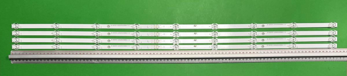 Zestaw listew LED do naprawy podświetlenia telewizora  XIAOMI 50" zestaw 4szt x LB-GM3030-GJ0D22504X9ZB49-1-S JL.D50091330-140ES-M_V01 , 9LED , 930MM , 3V ,