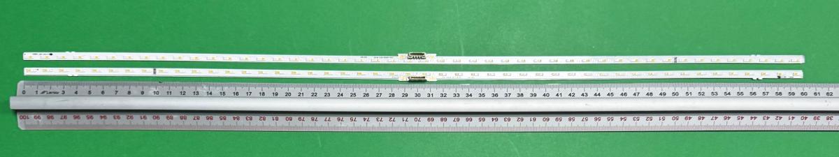 Zestaw listew LED do naprawy podświetlenia telewizora SAMSUNG 55" zestaw 2szt X JL.E550Q1720-408CS-R8P-M-HF E493461 HZ 23022 MLQ 59 S2Q6-550SM0-R0(21.08.20) 48EA/BAR Q60_STC550FD6_7020N_2IN1_48LEDs_REV1.0210919_BN96-54491A C , 48LED , 601MM , 3V , kolor światła biały i niebieski ,