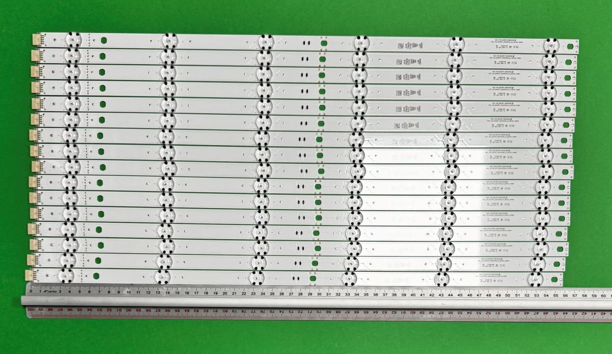 Zestaw listew LED do naprawy podświetlenia telewizora  LG 55" zestaw 16szt X SSC_Y20_SlimDRT_55NANO90_LGD / SSC_Y20_SlimDRT_55NANO90_LGD_REV00_190925 , 6LED , 562MM , 21V , AGF30017702 , AGF30017701 , EAV64757901 ,